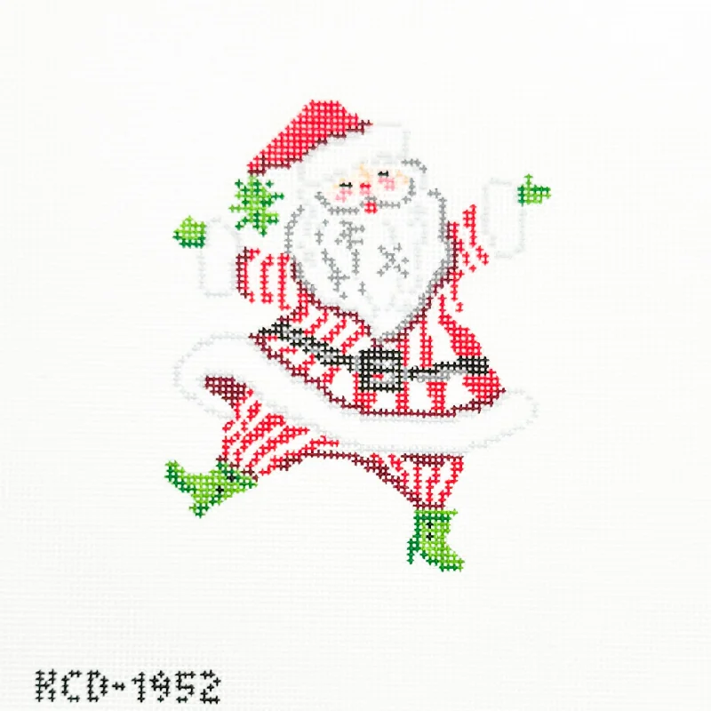 Retro Santa with Stripes