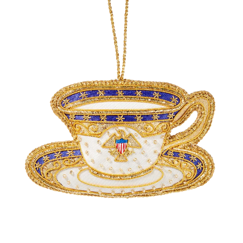 Roosevelt China Teacup Ornament