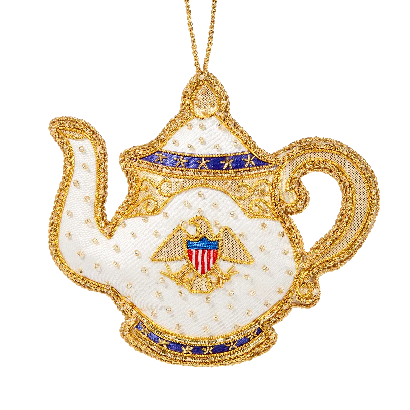 Roosevelt China Teapot Ornament