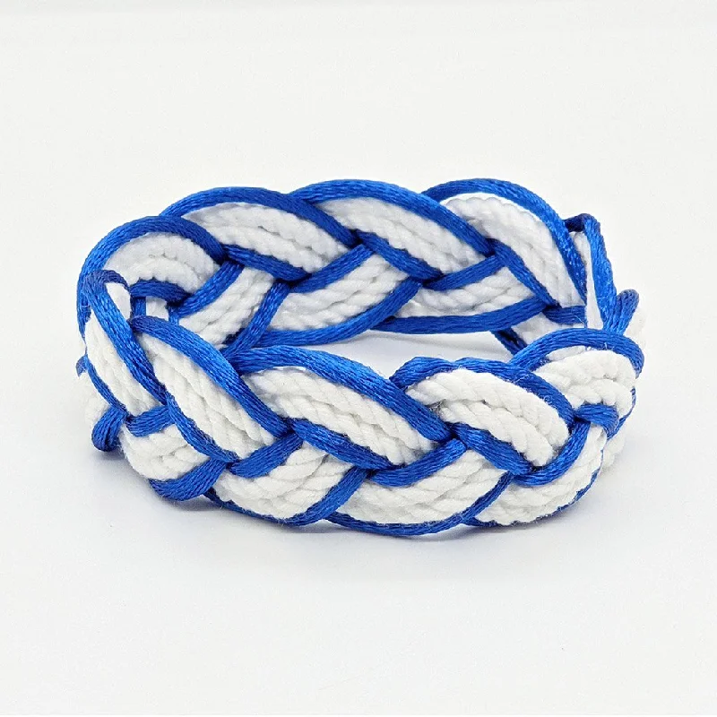 Royal Blue Sailor Bracelet Satin Outline