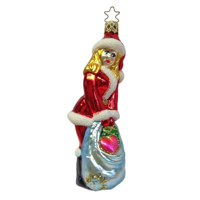 Santa's Secret Pal Ornament by Inge Glas of Germany