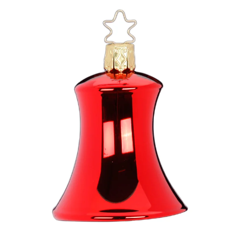 Bell, red shiny by Inge Glas of Germany