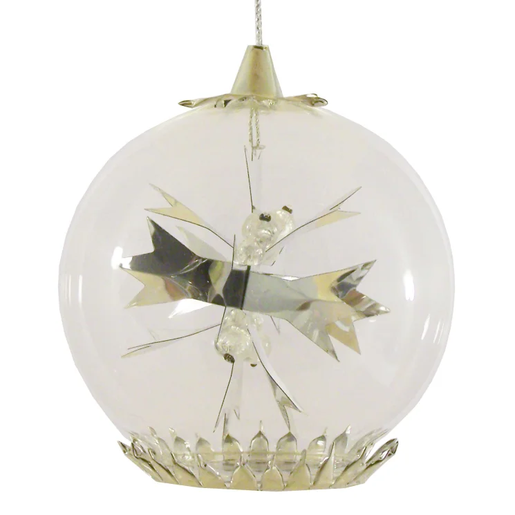 Snowflake Foil Ornament, silver by Resl Lenz