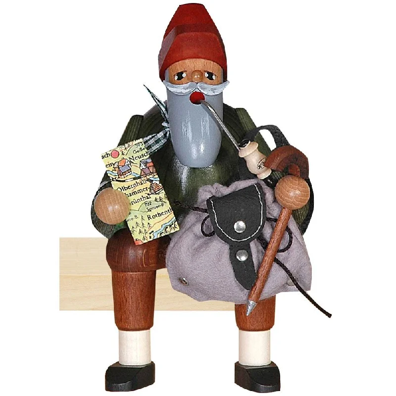 Sitting Traveler with Olbernhau Map, Incense Smoker by KWO