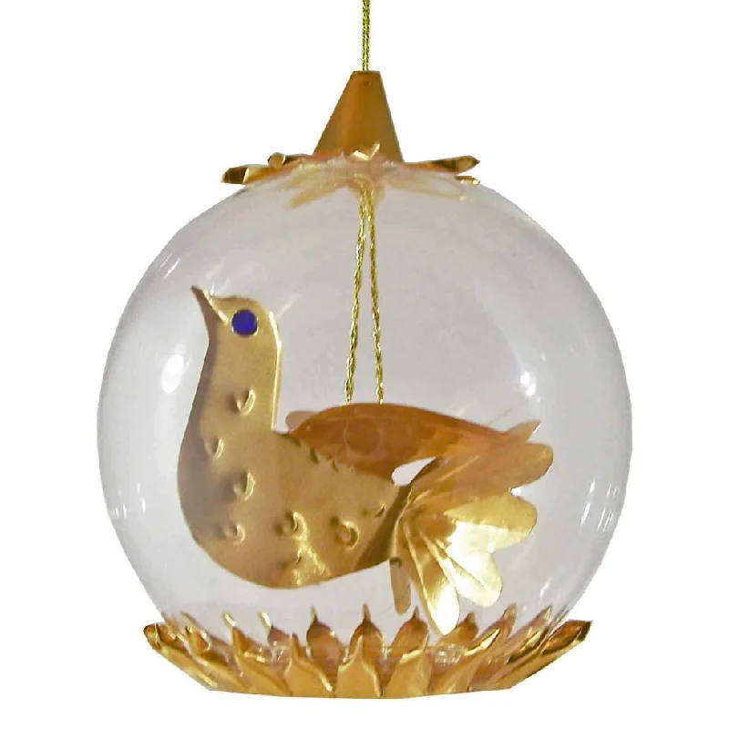 Bird Foil Ornament, 6cm, gold by Resl Lenz