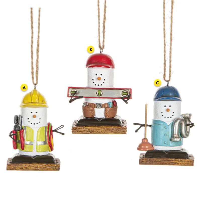 S'mores Contractor Ornaments