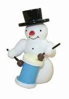 Snowman Band, Snowman with Long Drum by Erzgebirgische Holzkunst Gahlenz GmbH