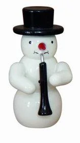 Snowman Band, Snowman with Oboe by Erzgebirgische Holzkunst Gahlenz GmbH