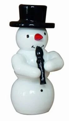 Snowman Band, Snowman with Recorder by Erzgebirgische Holzkunst Gahlenz GmbH