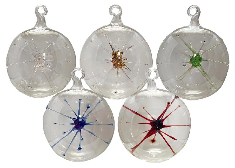 Starburst Ornaments, Clear by Grenier-Perth Glaskunst