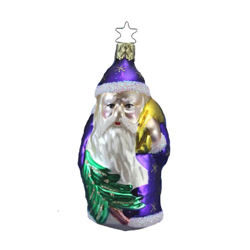 Starry Santa Ornament by Inge Glas of Germany