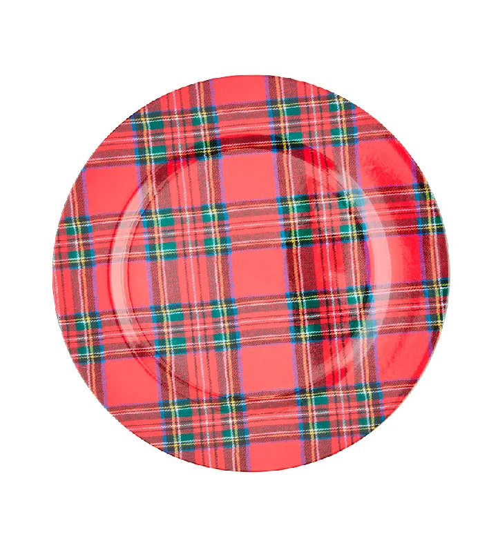 TARTAN CHARGER BY MUD PIE