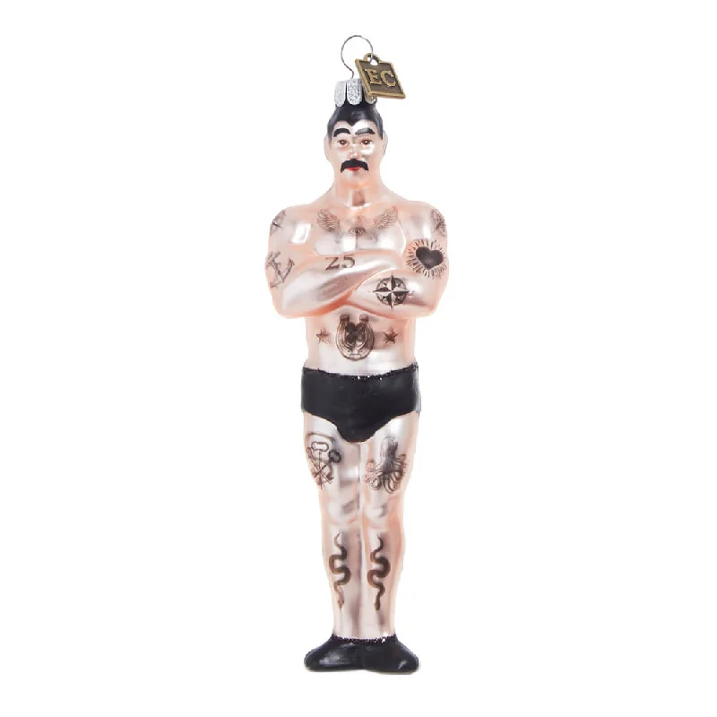 Tattooed Man Ornament 6"