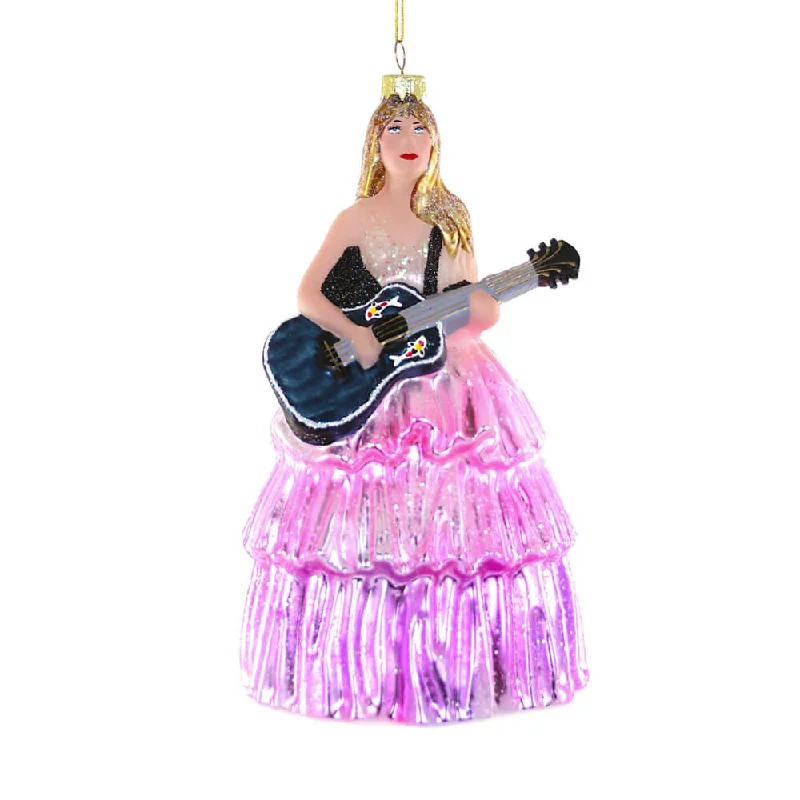 Taylor Swift w/ Guitar Ornament 6.5"