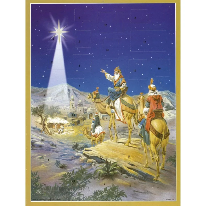 Three Kings with Star Advent Calendar by Richard Sellmer Verlag