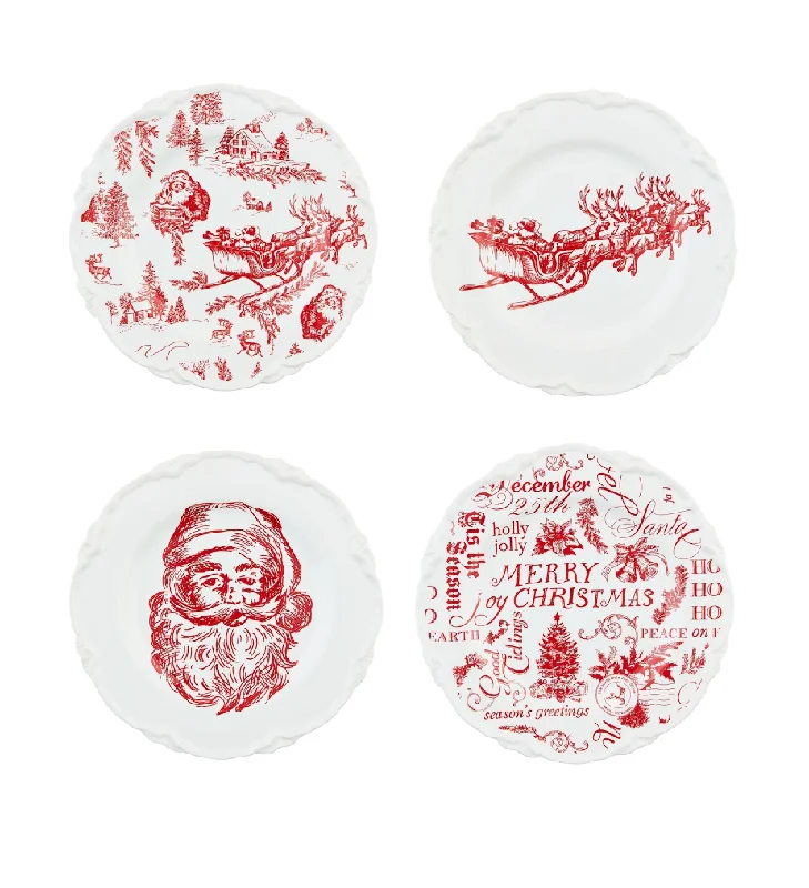 TOILE DESSERT PLATES BY MUD PIE