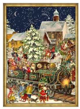 Santa Train Advent Calendar published by Stuttgart-based Richard Sellmer Verlag