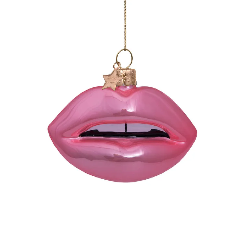 Pink Sensual Lips Ornament