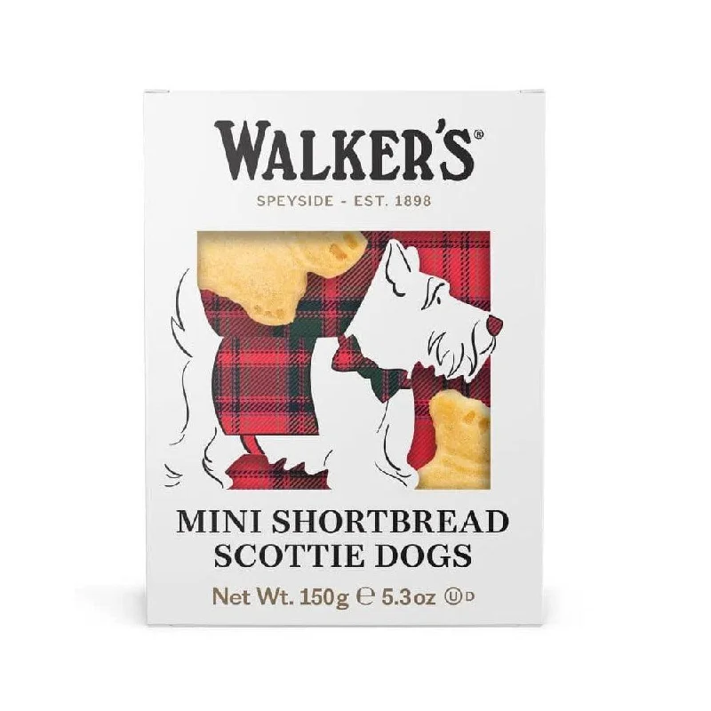 Walker’s Shortbread Pure Butter Mini Scottie Dog Shaped Shortbread Cookies 150g Box