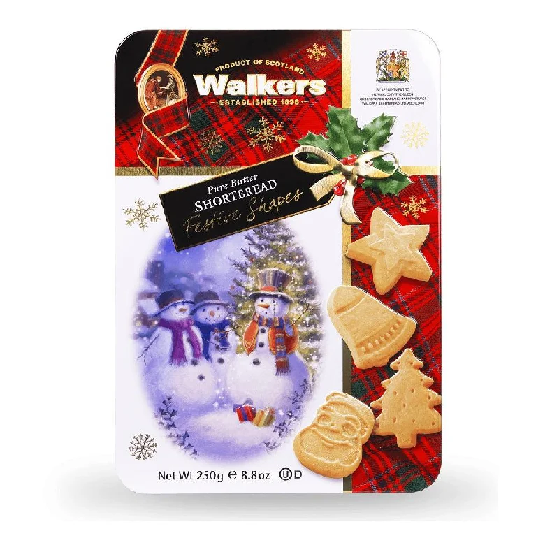 Walkers Shortbread Festive Shapes Tin 8.8oz