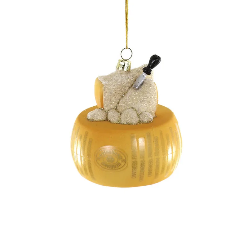 Wheel of Parmigiano Reggiano Ornament 4"