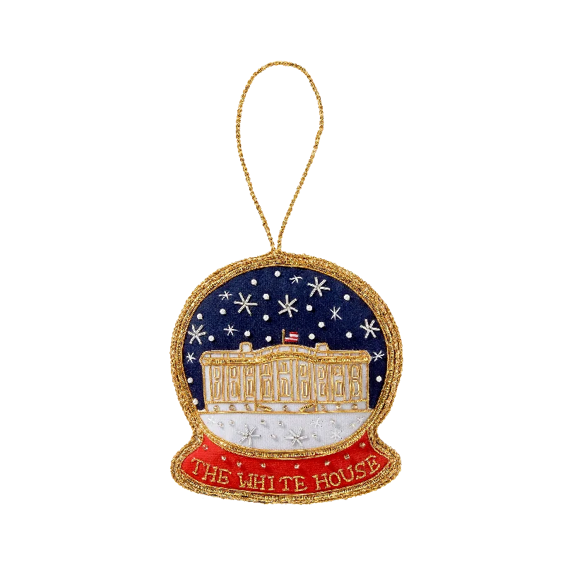 White House Snowglobe Ornament